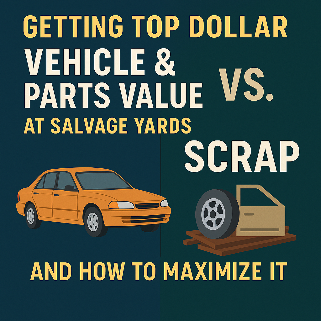 Post 2 of 3: Getting Top Dollar: Vehicle & Parts Value at Salvage Yards vs. Recyclers (And How to Maximize It)